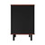 Mosholu Nightstand in Black and Nut Brown