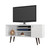 Liberty 53.14" Mid-Century Modern TV Stand in White - view-0