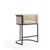 Cosmopolitan Counter Stool in Cream and Black (Set of 3)