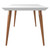 Utopia 70.86” Dining Table in White Gloss and Maple Cream