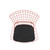 Madeline Chair in Rose Pink Gold and Black - Silo Top View