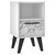 Amsterdam Nightstand 1.0 in White Marble - Right Angle View