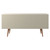 Utopia Sideboard in Off White and Maple Cream - Silo Back View