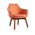 Cronkite Accent Chair in Orange and Walnut - view-0