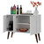Bromma 35.43" Sideboard 2.0 in White - Open Doors Silo Image