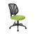 Screen_Back_Armless_Task_Chair_with_Green_Mesh_and_Dual_Wheel_Carpet_Casters_Main_Image - view-0