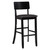 Finch Contemporary Barstool Black - front view silo