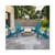 Set of 4 Charlestown All Weather Poly Resin Wood Adirondack Chairs in Sea Foam