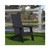 Sawyer Modern All Weather Poly Resin Wood Adirondack Chair in Black