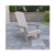 Charlestown All Weather Poly Resin Indoor/Outdoor Folding Adirondack Chair in Gray