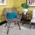 Dallas Chair with Grey Wash Rattan Frame ASM - Lifestyle with Pillow in Chair