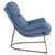Ryedale Lounge Chair in Blue with Black Frame - Side View