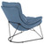 Ryedale Lounge Chair in Blue with Black Frame - Back Angle View