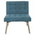 Sadie Chair in Sky Fabric and Grey Legs - view-4