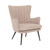 Jenson Accent Chair with Cappuccino Fabric and Grey Legs - view-0