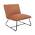 Brocton Chair in Sand Faux Leather with industrial steel Frame - view-0