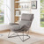 Ryedale Lounge Chair in Grey with Black Frame