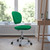 Mid-Back Bright Green Mesh Padded Swivel Task Office Chair with Chrome Base - view-0
