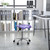Vibrant Violet Tractor Seat and Chrome Stool - view-0