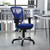 Mid-Back Blue Mesh Multifunction Executive Swivel Ergonomic Office Chair with Adjustable Arms - view-0