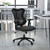 High Back Designer Black Mesh Executive Swivel Ergonomic Office Chair with Adjustable Arms