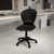 Mid-Back Black Plastic Swivel Task Office Chair