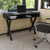 Writing Computer Desk with Open Storage Compartments - Black Lifestyle Image