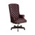 High Back Traditional Fully Tufted Burgundy LeatherSoft Executive Swivel Ergonomic Office Chair with Arms