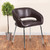 Fusion Series Contemporary Brown LeatherSoft Side Reception Chair