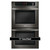 LG 9.4 cu. ft. Double Wall Oven in Black Stainless Steel - LWD3063BD - Front facing silo with banner - view-7