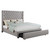 Callie Collection King Storage Bed - Angled silo