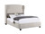 Claire Collection Queen Panel Bed - Silo Angled View