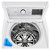 LG 5.5 cu.ft. Mega Capacity Smart wi-fi Enabled Top Load Washer with TurboWash3D Technology - WT7400CW detail image of door closed and inside view