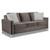 Adrian Gray Sofa - Angled Silo