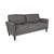 Bari Upholstered Sofa in Dark Gray Fabric - view-1
