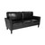 Bari Upholstered Sofa in Black LeatherSoft - view-0