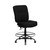 HERCULES Series Big & Tall 400 lb. Rated Black Fabric Ergonomic Drafting Chair with Rectangular Back - view-1