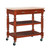 Keaton Kitchen Cart Dark Cherry - Silo Angled View