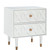 Shiloh Two Drawer Nightstand White - view-0