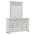 Miya 3-pc Queen Bedroom Set - Silo Dresser and Mirror Angled View