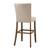 Lofton Beige Wood Bar Stool - Back View