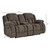 Cloud Mocha 2PC Sofa & Loveseat - Silo Loveseat Angled View with Dimensions