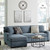 Crestview Track Arm Blue 2-pc sectional w/ left chaise with VH Logo Product Listing Image