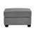 Crestview Rolled Arm Graphite Ottoman Front View