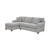 Crestview Rolled Arm Granite 2-pc sectional w/ left chaise Angled View - view-2