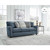 Crestview Roll Arm Blue Sofa with VH Logo Product Display Image
