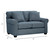 Crestview Blue Roll Arm Loveseat