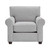 Crestview Rolled Arm Granite Chair Front View
