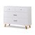 7915NATWHITE SORELLE SOHO 4 DRAWER DRESSER