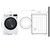 LG 4.2 cu.ft. Smart Wi-Fi Enabled Compact Front Load Dryer with Dual Inverter HeatPump Technology - DLHC1455W - Dimensions